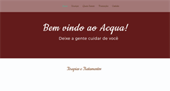 Desktop Screenshot of acquabrasilspa.com.br