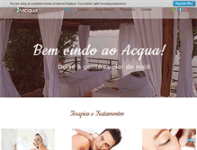 Tablet Screenshot of acquabrasilspa.com.br